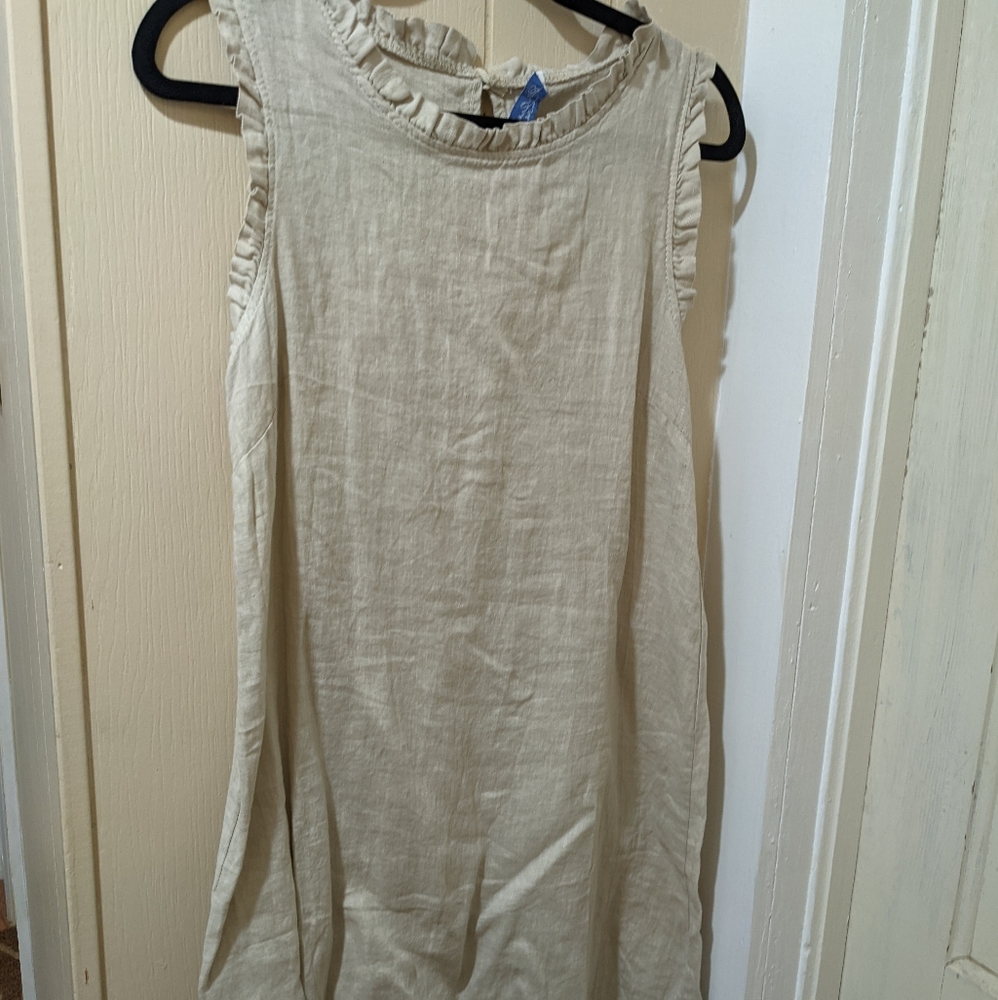 Linen dress 🤎 brand new with tags!